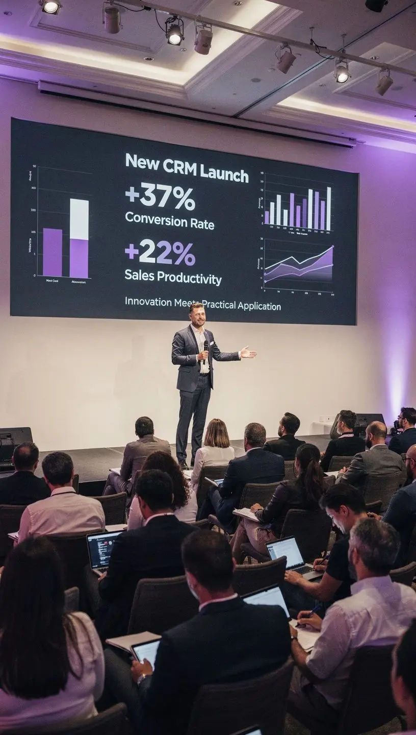 Foto einer Gruppe von Personen, die an einem Computer arbeiten, um Conversion-Strategien zu entwickeln.