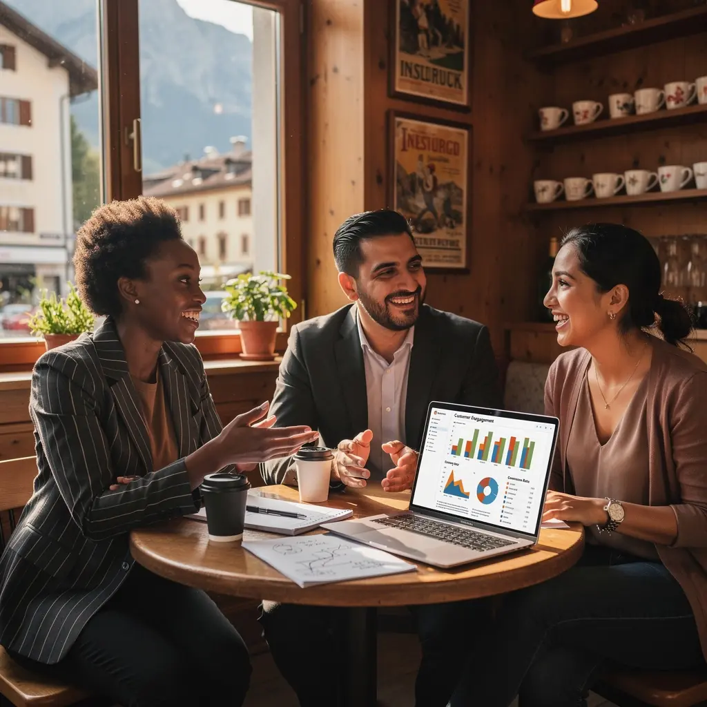 Ein Grafiker, der visuelle Inhalte erstellt, um die Conversion-Optimierung zu unterstützen.